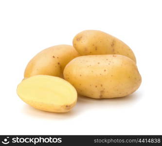 New potato isolated on white background close up