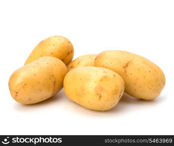 New potato isolated on white background close up