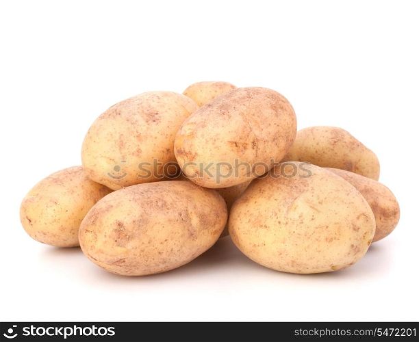New potato isolated on white background cutout
