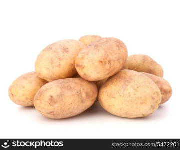 New potato isolated on white background cutout