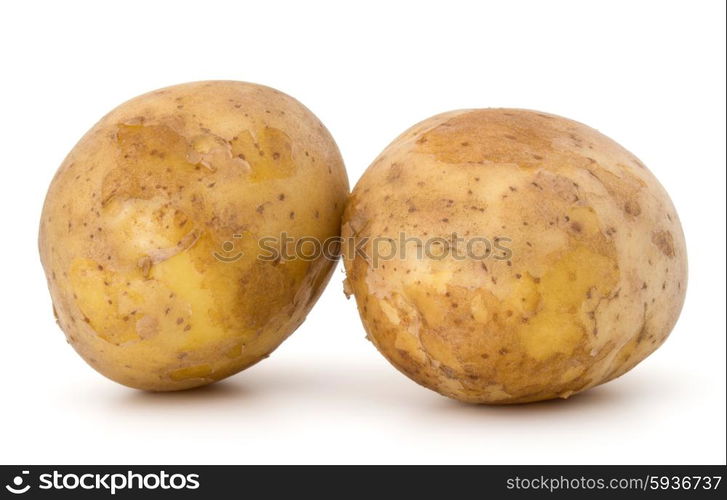 new potato tuber isolated on white background cutout