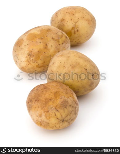 new potato tuber isolated on white background cutout