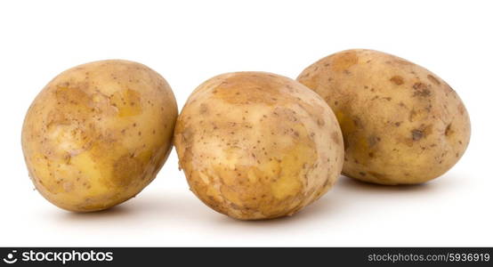 new potato tuber isolated on white background cutout