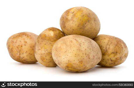 new potato tuber isolated on white background cutout