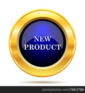 New product icon. Internet button on white background.