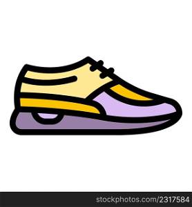 New sneakers icon. Outline new sneakers vector icon color flat isolated. New sneakers icon color outline vector