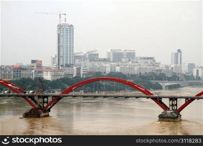 New steel bridge in Luzhou, China
