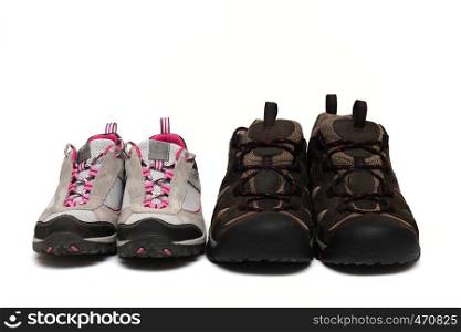 new treking shoes isolated on a white