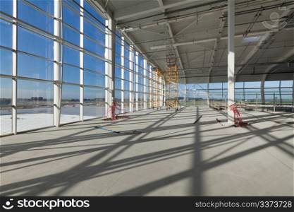 New unfinished building of airport