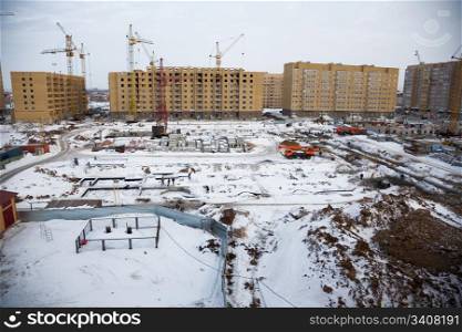 New urban district. Astana, capital of Kazakhstan Republic.