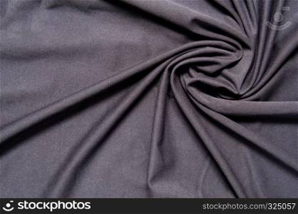 new wrinkled textile fabric dark color