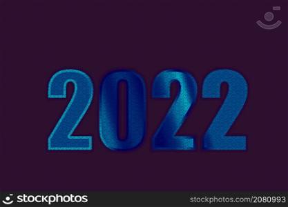 New Year 2022 template. Colorful 2022 Text. 2022 Happy New Year. 2022 design for greetings, invitations, banner or background.
