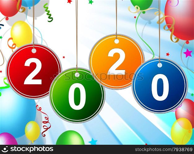 New Year Meaning Partying Celebration And Festivities