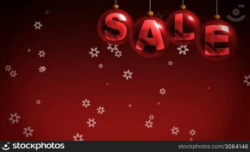 New Year sales motion background