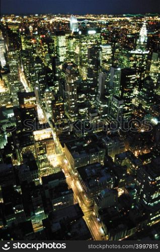 New york city by night