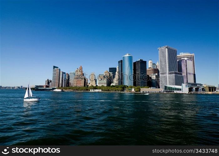 New York City, Lower Manhattan skyline