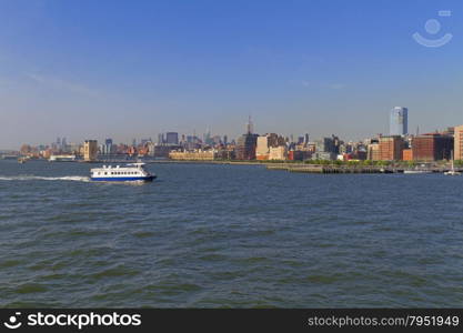 New York City skyline and street views.