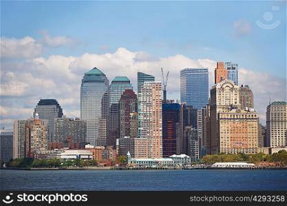 New York City skyline, New York State, USA