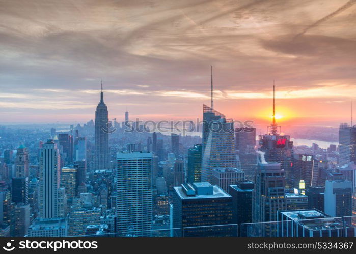 New York - DECEMBER 20, 2013: View of Lower Manhattan on December 20 in New York, USA. New York has one of the best night views. New York - DECEMBER 20, 2013: View of Lower Manhattan on Decembe