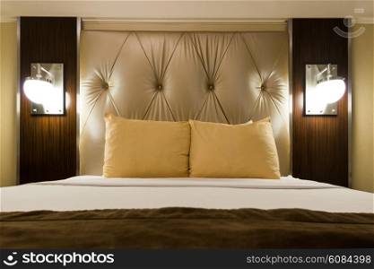 New York - DECEMBER 20: Room in New Yorker Hotel on December 20, 2014 in New York, USA. New Yorker Hotel is one of the oldest hotels in New York