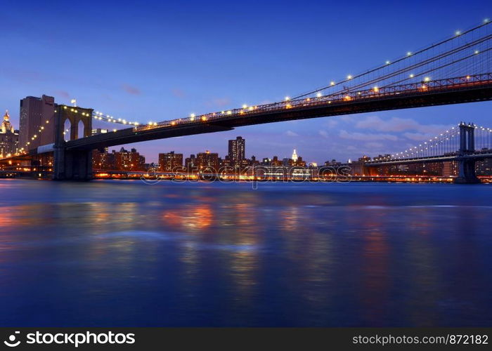 New York skyline, view from Brooklyn