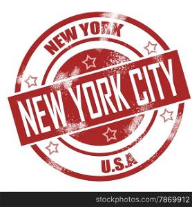 New York Stamp image with hi-res rendered artwork that could be used for any graphic design.. New York Stamp