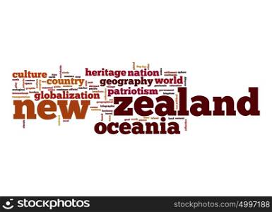 New Zealand word cloud