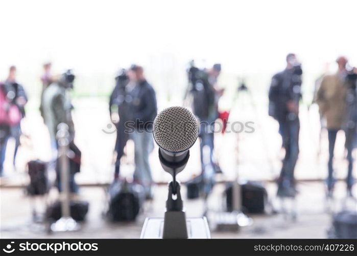 News or press conference