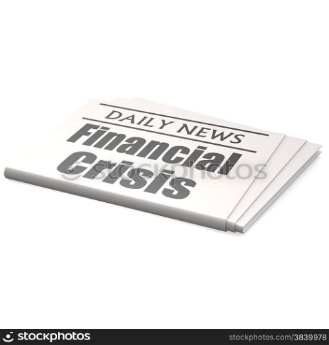 Newspaper financial crisis