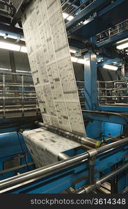 Newspaper production and printing process