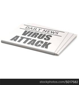 Newspaper virus attack