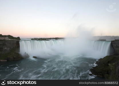 Niagara Falls in Ontario Canada cascading water