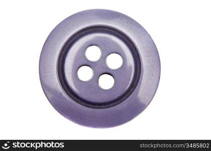 Nice button with four holes on a white background