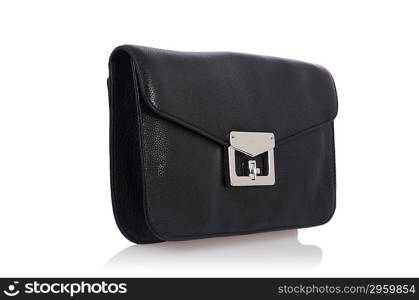 Nice elegant woman bag isolated on the white