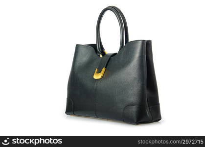 Nice elegant woman bag isolated on the white