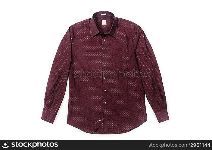 Nice male shirt isolated on the white