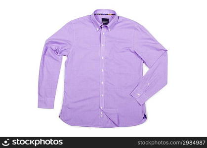 Nice male shirt isolated on the white