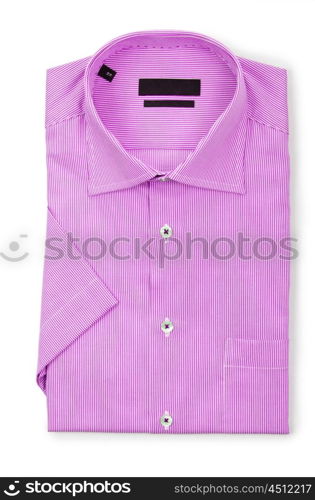 Nice male shirt isolated on the white