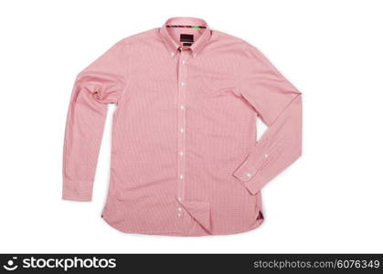 Nice male shirt isolated on the white