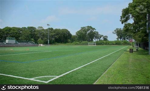 Nice modern a soccer field