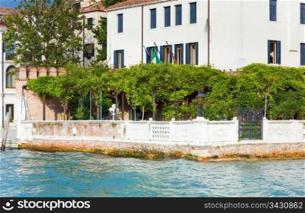 Nice summer venetian canal view, Venice, Italy