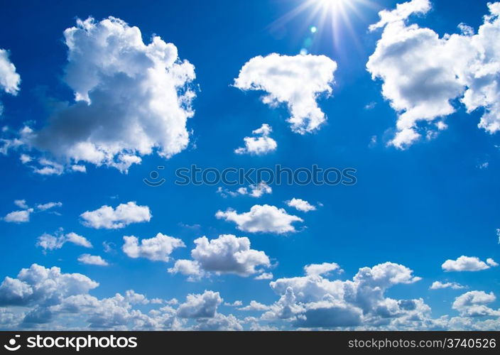 Nice white cloud on the sky