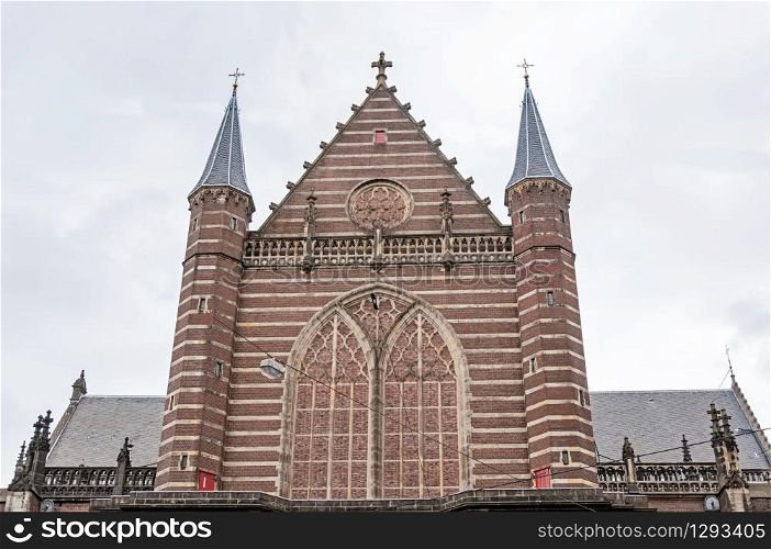 Nieuwe Kerk in Amsterdam on a spring day, May 2015