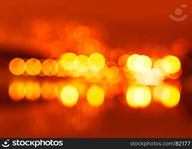 Night city lights bokeh with reflections background. Night city lights bokeh with reflections background hd