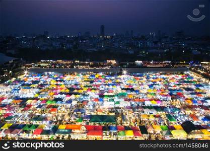 Night food market at Ratchada Road