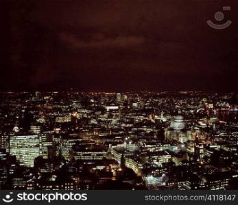 Night scene of City of London