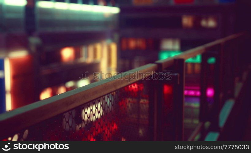 night scene of japan city with neon lights