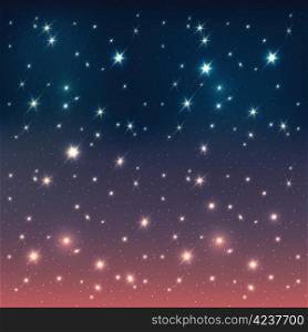 Night sky with stars, EPS10