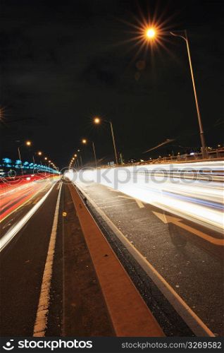 Night vew road