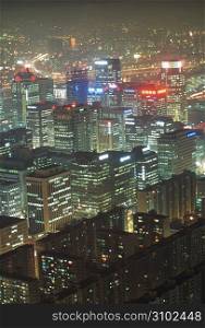 night view of city